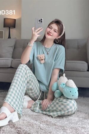 Set thun xanh quan sọc