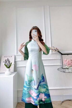 Cach tan xanh hoa sen