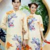 Áo dai nữ cá chép _gấm cặp kiotviet 307b307894a5d781d48cdc550c685a97