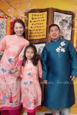 ao dai bé gái gia đình Hồng kiotviet 35bd84eb2a3d63c1ccb91ddb31f9fbb0