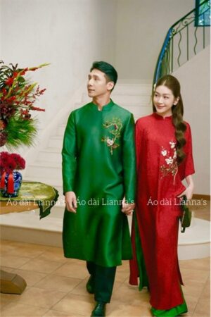 Ao dài nam xanh lá thêu kiotviet 3e89f041a4aa998bc5b81f2d8ef8d489