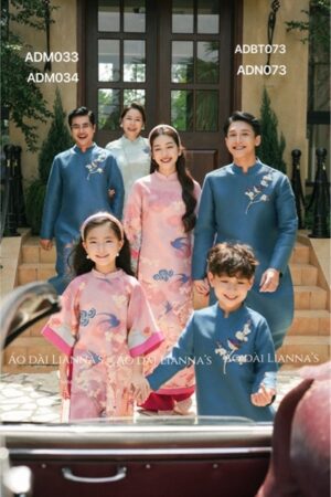 ao dai bé gái gia đình Hồng kiotviet 4253bdaab4738b2462699267fd5ebec3
