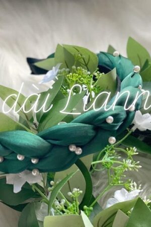 Cài ngọc tơ óng xanh đậm
