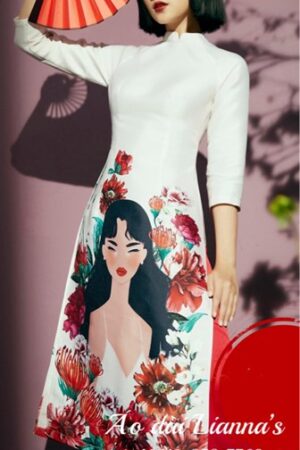 Trắng cô gái quần đỏ