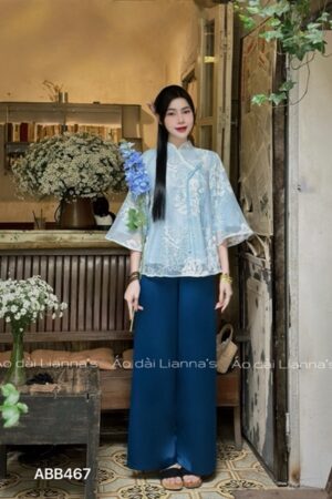 Áo bà ba ren xanh