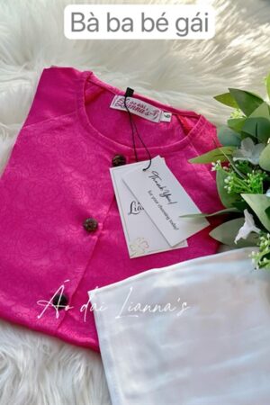 Áo Bà ba bé gái hong sen