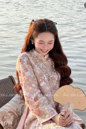 Áo dài kim sa hoa nhí hồng kiotviet 59d2a6ee4dd3cd036e8971a40a9079d4