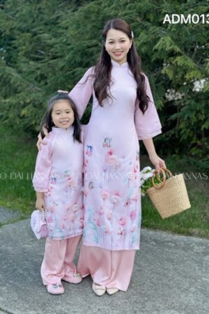 Ao dai mẹ tơ kết hoa hồng phấn kiotviet 634fd1a85d7d56c53c931435c11652cb
