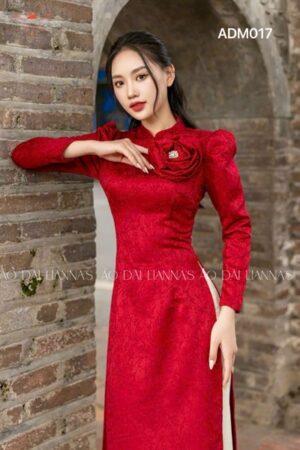 AD mẹ gấm cao cap đỏ hoa cài_AD mẹ bé kiotviet 69e4808261d9a94236fadc332e8230b7