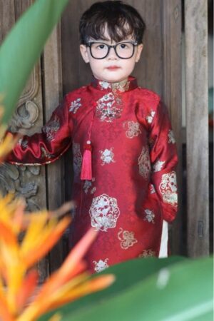Áo dài bé trai đỏ vân mây kiotviet 6cdb5c79abe9abc361beaef1537c2ab8