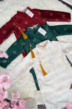 Áo dài bé trai Tết tong kem kiotviet 73c306c68d9cc3c50195daee9ffc9655