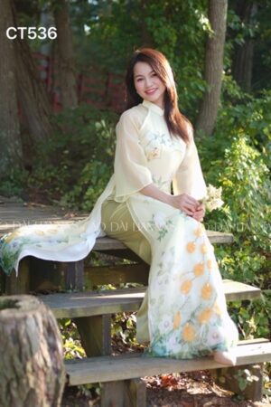 Áo dài cách tan xanh cốm chim công kiotviet 84c7c34ec0f8e5d28478baa4bc65cb3f