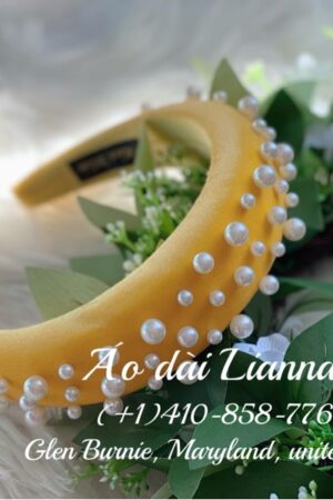 Cài ngọc nhung vàng