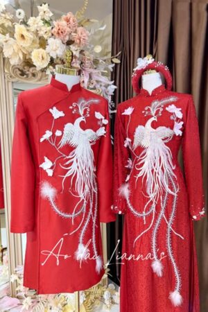 Set áo dài cưới truyền thống uyên ương kiotviet a46f9ccbb93222155f8ed8bd6247ab53