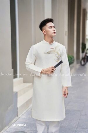 Áo nam trắng thêu chim kiotviet a9d3bac72384cda0655d4c39f197aca5