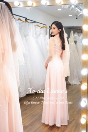 Set áo dài cưới thiết kế hồng kiotviet ac073dda7c047e38c83c3605d39db701