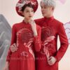 Cặp áo dai cưới đỏ thêu đính kết cao cấp kiotviet b68ce30647f85424239a758b15877fee
