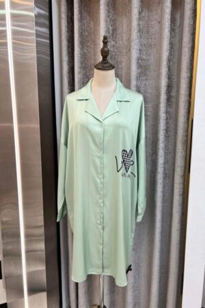 Váy lụa xanh green