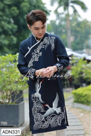 ADN Xanh đen thêu hạc