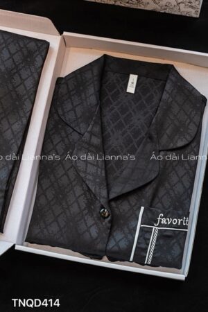 set lua tay ngắn quần dài đen favorite kiotviet ce586d37b16226b9fc87481d9c930b38