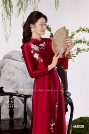Áo dài bà sui cao cấp thêu kiotviet cfbc09f251cb2a269a625fbacb1ac93f