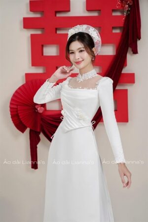 Áo dài trắng thiết kế kiotviet d10daf4374e5450b255cf58097c493a9
