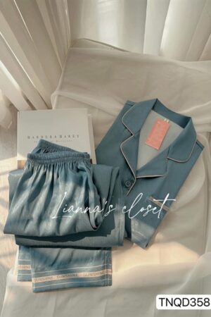 Tay nngắn quần dài xước xanh