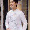 Áo dài nam trắng thêu mây núi kiotviet d79968e720ec37a1e0c93c39eecf7448
