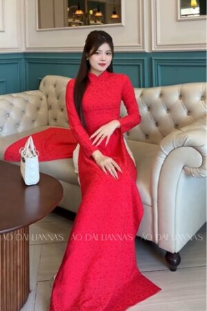 AD tơ hoa cúc đỏ