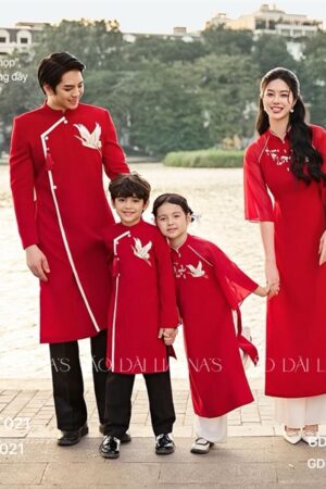 AD bé trai nhung tằm đỏ thiết kế thêu chim kiotviet ed7d908403eadfbee5dce5028f806aa9