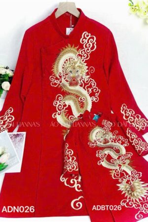 Áo dài nam rồng _đỏ kiotviet ef6719cd6fe83450d4bec5c92a040075