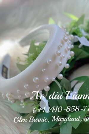 Cài ngọc nhung trắng