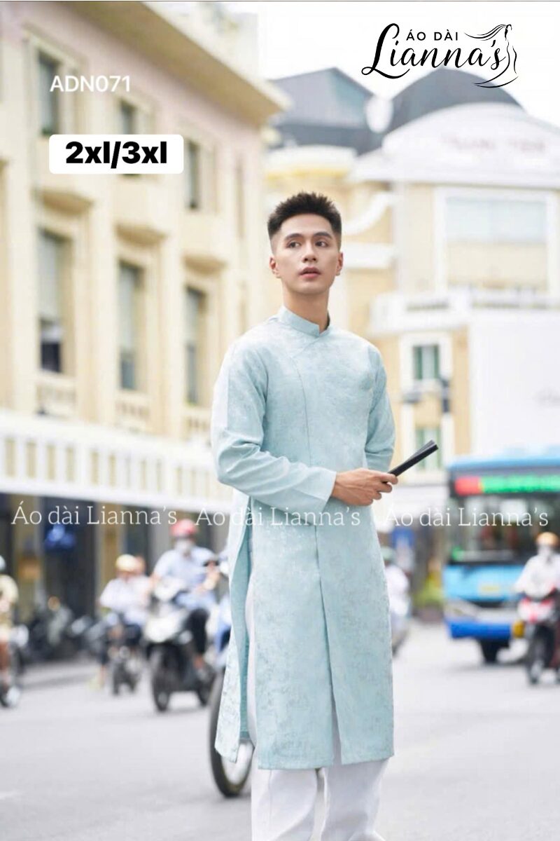 các mẫu áo dài Tết cho nam