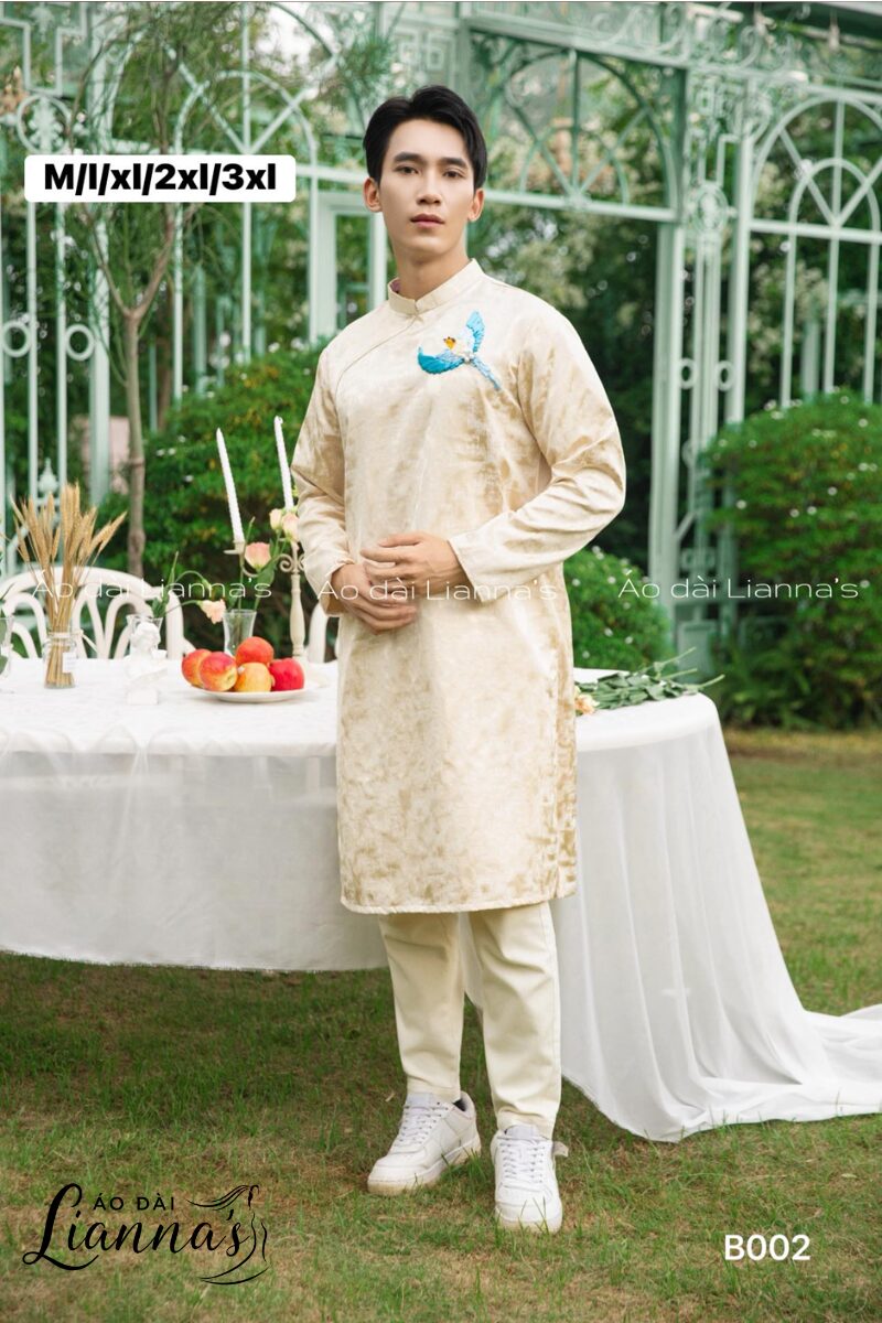 Tổng hợp các mẫu áo dài Tết cho nam nổi bật nhất 2026 các mẫu áo dài Tết cho nam