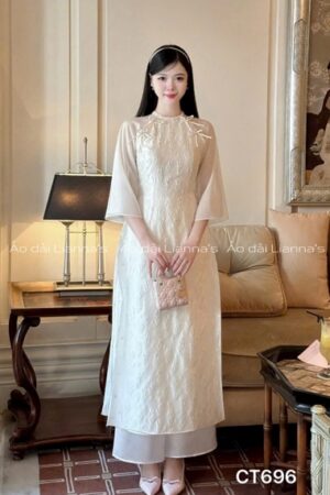 Áo dài cách tan trắng kem kiotviet 01a98d5daa4f47d00b41c15ed7d25fef
