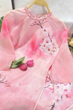 Áo dài cách tan thều hoa sắc Xuân kiotviet 0a642597970efd73f8a04b60ff6e8190