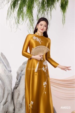 Áo dài bà sui cao cấp thêu