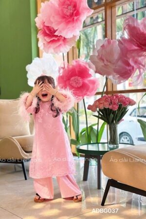 áo dài bé gái Hồng cổ tròn tay long vũ kiotviet 1858b16e78677108e27cb70566df56a8