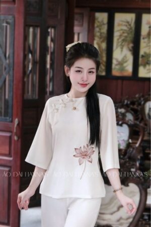 áo bà ba/phap phục trắng thêu sen kiotviet 2170b40d75d60ec5d126ffa749c1090d