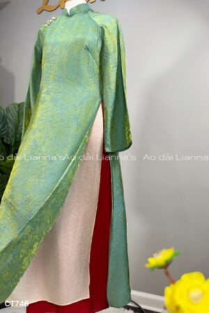 Áo dài tằm ánh tông xanh kiotviet 2690f48d3b08fd4b10ac491b259f228c