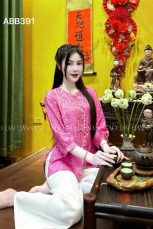 Set hà ba cao cấp hà đông hồng tay bo