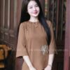 Áo bà ba /pháp phục nâu thêu sen kiotviet 37d953be17954e15b8d3b37889f52df4