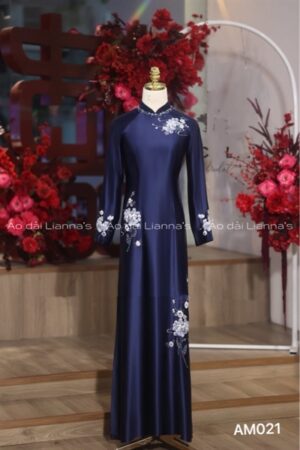 Áo dài bà sui thêu cao cấp