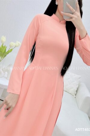 Áo dài lụa thái Tuấn màu peach kiotviet 4862a9d4a491a1b69f36c6590e97149b