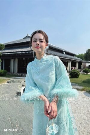 Áo dài linn xanh tay long vũ kiotviet 60972878ada3342f1b6aa0afca7a680f