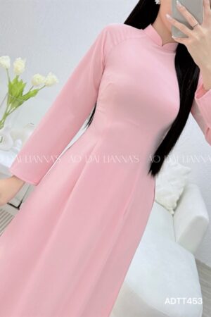 Áo dài lụa thai tuan Hồng phấn kiotviet 6ecf363c8a02a8c728590ad5b0d5050b