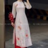 Áo dài cách tân Hồng hoa thêu quan đỏ kiotviet 7927dfe7a670a2de816ab4d932d61099