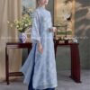Áo dài suong tơ xanh hoa kiotviet 7fde03b5dc237776b0213c8b6c4c44fe
