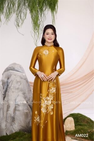 Áo dài bà sui thêu cao cấp