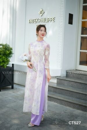 Áo dài cách tân ren hoa tím viền cổ tím kiotviet bff346235ee49980a4cc2fd8f576dfe6